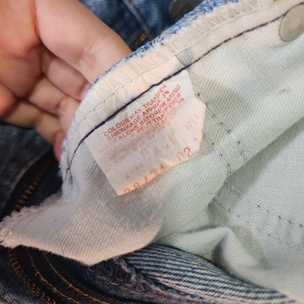 Levi's Orange Tab Jeans Light Blue Straight Leg Jeans - Picture 8 of 16